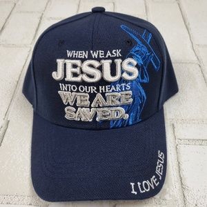 WHEN WE ASK JESUS INTO OUR HEARTS WE ARE SAVED. Religious Cap